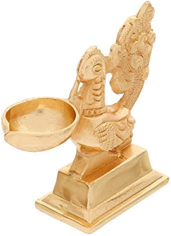 phareLamp Presents Aluminium Duck Oil Lamp Diya Deepak Deepam (Gold, 2 Inch) -Pack of 2#A219