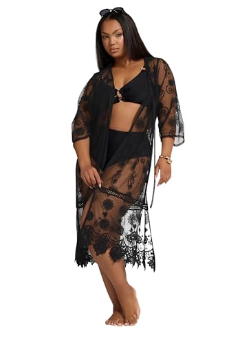 Yours Curve Western Lace Kimono - Women's - Plus Size Curve