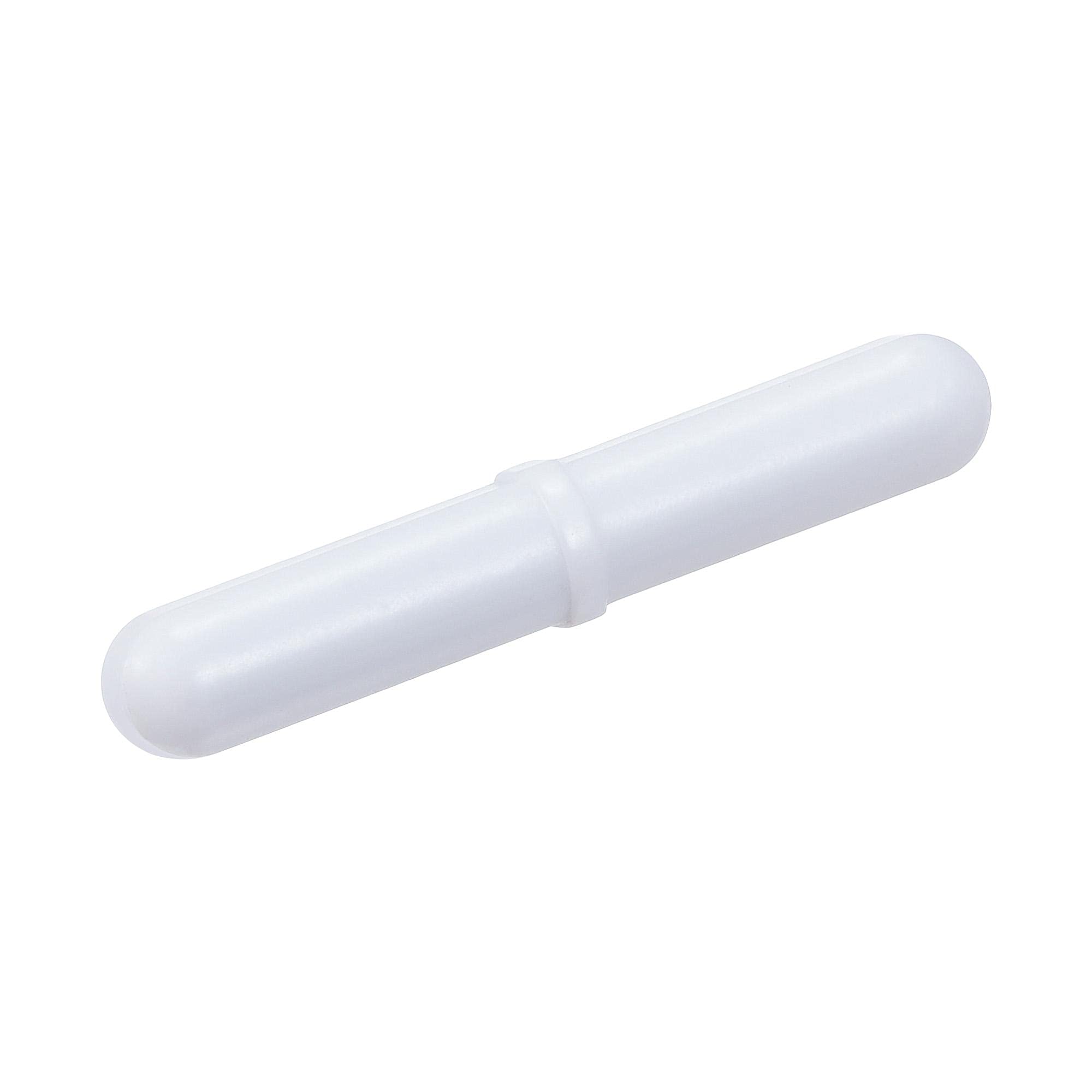 sourcing map Magnetic Stirrer Mixer Stir Bar Rod 50mm(1.97") with Ring Shape PTFE Coating Magnet White for Laboratory Pack of 2
