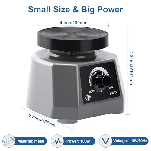 image for ScitoLAB Lab Dental Vibrator, 4 Inch Round Shaker Oscillator Gypsum, V