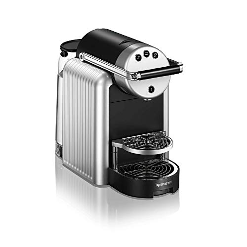Nespresso Profi Zenius Kaffeevollautomat mit Aeroccino4 (Milchaufschäumer) und 100 Kaffeekapseln, ideal für kleine Büros - Silber – Bild 6