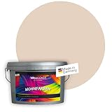 WALLCOVER Colors Wandfarbe Beige Creme 5 L für Innen Innenfarbe hell Matt | Profi Innenwandfarbe in Premium Qualität | weitere Größen erhältlich