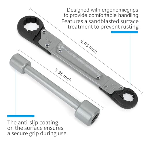Holdly Plumbing Tools Angle Stop Wrench Kit – Adjustable Wrench Professional Plumber Tools for Installing New Compression Angle Stops and Removing Compression Rings-Silver Tool Kit by Holdly - Image 2