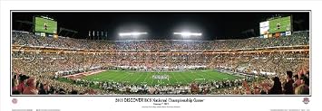 Alabama Beat Notre Dame 2013 BCS National Championship Game - NCAA Collage Football Panoramic Poster #5036