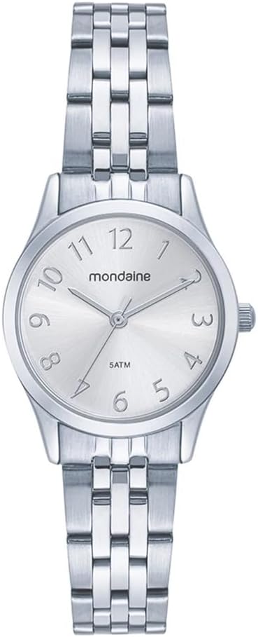 Kit Relógio Mondaine Prata Feminino 32608L0MKNE2K1 semi-joias Kit Relógio Mondaine Prata Feminino 32608L0MKNE2K1 semi-joias