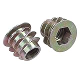 XLBH mocowanie 30 szt. M6 x 10 mm śruba z gniazdem sześciokątnym do gwintu nakrętka do sprzętu drewnianego