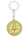 Durchmesser ca.5cm Goldmünze Pirat Schlüsselanhänger Münze 5cm  Anhänger  Piratenschatz  Gold  Geschenk  Kind  Karibik  Piratenschiff  Seebär  Totenkopf