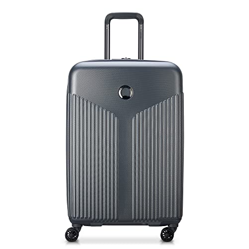 DELSEY Paris Comete 3.0 Hardside Expandable Luggage with Spinner Wheels, Graphite, Checked-Medium, 24 Inch DELSEY Paris Comete 3.0 Hardside Expandable Luggage with Spinner Wheels, Graphite, Checked-Medium, 24 Inch