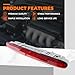 GoaMotors 3rd Brake Light, Third Brake Stop Light Lamp for M-ercedes SL R230 SL500 SL600 SL63 Red LED 3rd Brake Center High Mount Stop Lamp, 2308200056,A2308200056, A2308200656, A2308200856
