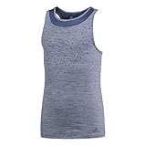 Noble Indigo adidas Camiseta de Tirantes para niña, Color Azul y Gris Claro, 116