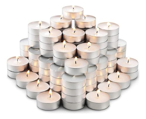 Kit 300 Velas Rechaud Decoração Casamento chá cheiro volume brancas sem fumaça gotejamento parafina