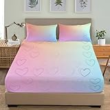 【Ajustement parfait】: Nos draps-housses sont entourés 360° de bandes élastiques de haute qualité, résistantes à la déchirure. Ainsi, les draps sont infroissables ne glissent pas et s'adaptent parfaitement au matelas. vous permettant de dormir confortablement toute la nuit. De plus, Nos taies d'oreiller ont des fermetures éclair cachées, ce qui les rend très faciles à utiliser