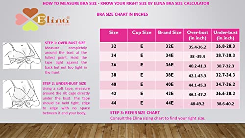 Image of Elina Women's Hosiery Non-Padded Wire Free Regular Bra