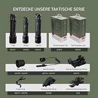 Ledlenser TAC6R Taktische Taschenlampe, wiederaufladbar, Outdoor-Set, LED 2000lm, 6 Modi inkl. Strobe, Multi-Lens-Technologie, bis zu 370m Leuchtweite, IP68, USB-C-Akku für Polizei, Jagd – Ansicht 9