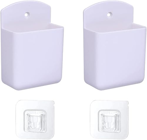 Miniatura 1 de 2 soportes para control remoto, autoadhesivo, sin agujeros, soporte para bolígrafo de montaje en pared, agujero para el hogar, oficina, escuela,