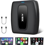 CarPlay Ai Box Aiボックス【Android 12・ワイヤレスApple CarPlay・ワイヤレスAndroid Auto 3 in 1システム】 Youtube/Netflixなど動画視聴可能 nano SIMカードスロット/Micro SDカードスロット付き 画面分割機能搭載 GPSナビゲーション アプリをインストール可能 電話応答 コンパクトサイズ 技適マーク認証済