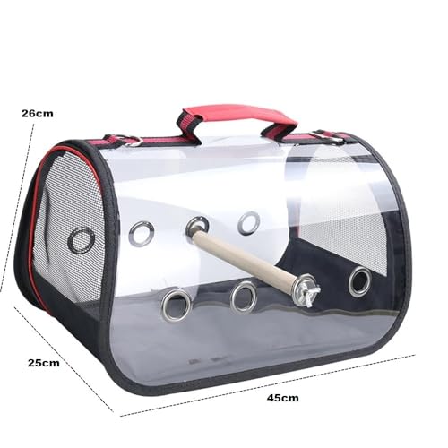 Bolsa Passarinho Mala Transporte Pássaro Aves Papagaios Calopsita panorâmica