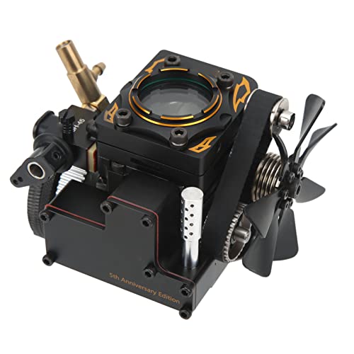 Sungooyue Single Cylinder Four Stroke Methanol Engine Model, Aluminum Alloy Fs S100At Single Cylinder 4 Stroke Methanol Engine Model For Rc Car Boat Models #TOP7