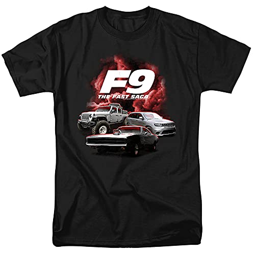 LOGOVISION F9: The Fast Saga The Fast and The Furious 9 Car Group Unisex Adult T-Shirt, Car Group, Large