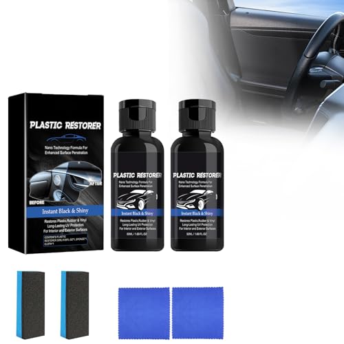 Zynewa Plastic Restorer Restaurador De Plástico, Recubrimiento Cristalino Para Piezas De Plástico, Recubrimiento Cristalino Para Plástico, Agente De Recubrimiento Para Plásticos Automotrices