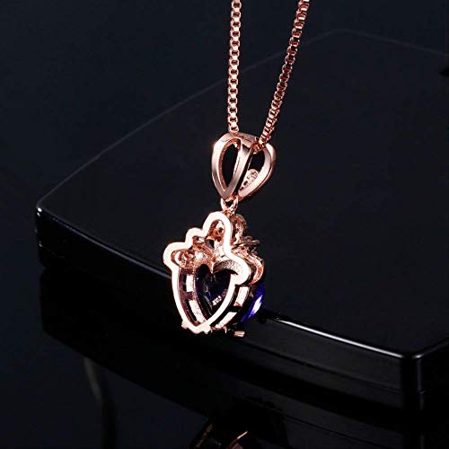 Colliers améthyste cœur rose pour sublimer vos tenues de soirée et fêtes - 4