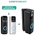 Blink Doorbell Angle Mount, Adjustable 30 to 55 Degrees Corner Mount, Angled Mounting Bracket Wedge Kit for Blink Video Doorbell Camera, Black for Home Apartment Office Room