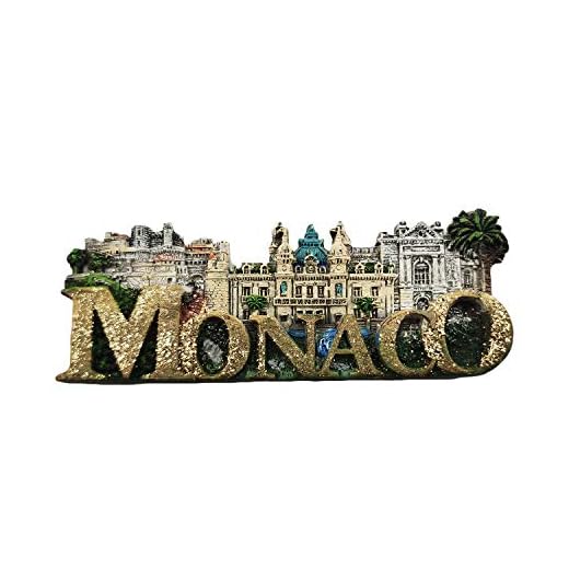 Monaco 3D Letters Palace Réfrigérateur Aimant Voyage Autocollant Souvenirs, Décoration de Maison & Cuisine Monaco Réfrigérateur Aimant de Chine