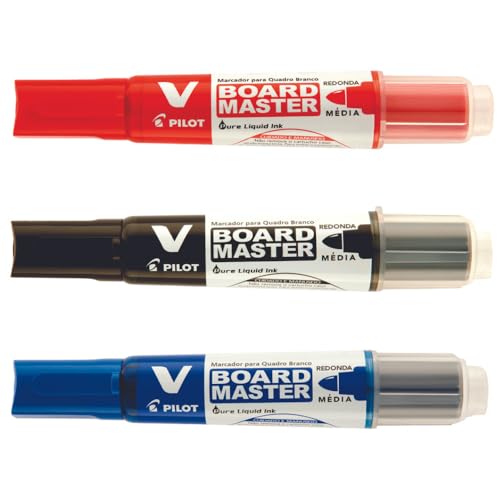 Kit C/03 Pincel Quadro Branco Marcador Pilot Recarregável