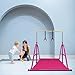 Peakpath Foldable Gymnastics Kip Bar with Mat and Ring Set,3' to 5' Height Adjustable,Kids Gymnastic Equipment for Ages 3-15,Indoor and Home Training- Max Load 260LBS