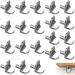 20 Pcs Heavy Duty L-Shaped Metal Shelf Support Brackets – Durable Shelf Brackets for Shelving