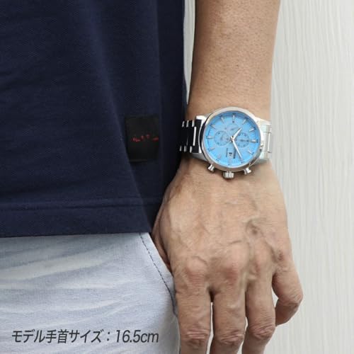 シチズン エコドライブ クロノグラフ CITIZEN ECO-DRIVE CA0748-80L ソーラー 100M防水 多針アナログ クロノ ストップウォッチ 日付 カレンダー ステンレス ブレスレット メンズ 男性用 腕時計 [並行輸入品] 商品画像4