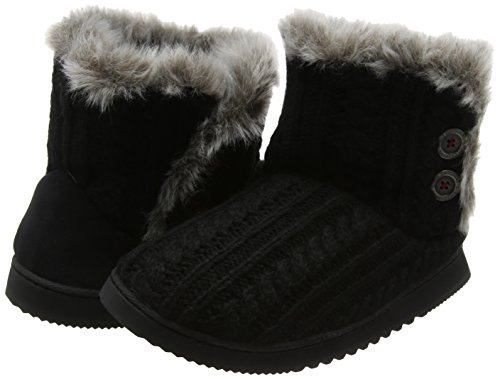 Dearfoams Cable Knit Two-Button Boot, Pantofole a