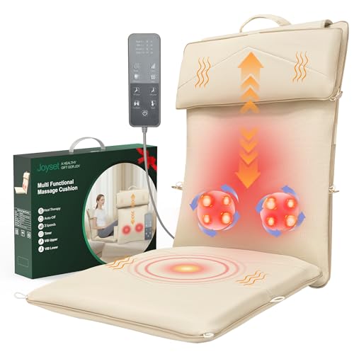 Joyset Shiatsu Neck and Back Massager for Chair,Rolling Up and