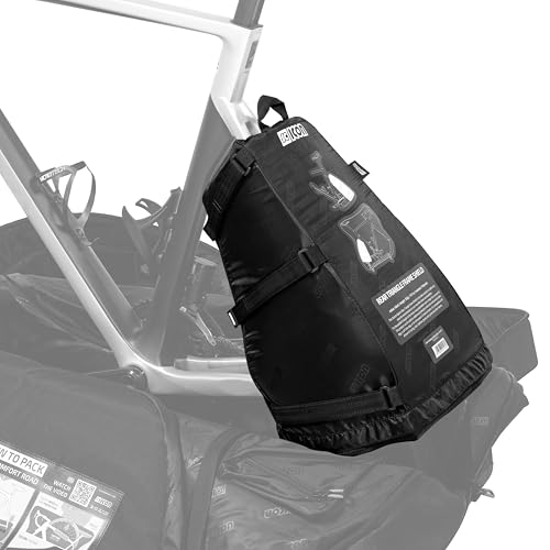 Protección para el carro trasero de la bicicleta y el desviador en color negro