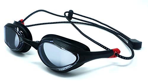 Resurge Sports Streamline Racing Swimming Goggles with Quick Adjust Bungee Strap