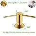 KMEINO Built in Sink Soap Dispenser or Lotion Dispenser 、Dish Soap Dispenser for Kitchen Sink, Brushed Nickel ABS Pump Head, with 13 Ounce Large PET Soap Bottle (Brushed Gold (ORB)