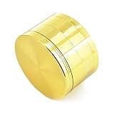 Matoolser 3 Inch Spice Grinder Large 3 Pieces (Gold)