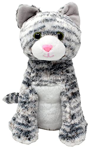 Shelter Pets Series One: Tig The Cat - 10" Gray Tabby Plush Toy Stuffed Animal - Based on Real-Life Adopted Pets - Benefiting The Animal Shelters They were Adopted from