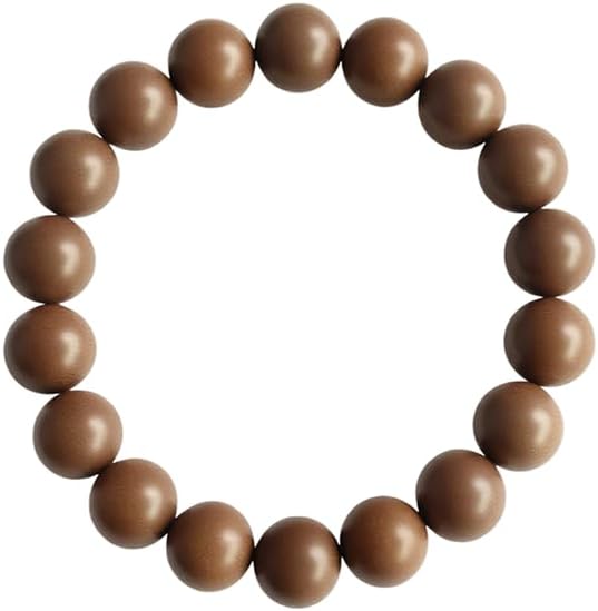 17mm Beaded Bracelet, Unisex - Handcrafted Traditional Chinese Medicine Bead Bracelet Emits a unique aroma to soothe the mind, perfect for meditation and yoga. Elastic material, energy-radiating bracelet. - Image 2