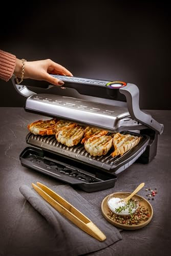 Tefal OptiGrill+ Gril intelligent 9programmes Modes manuel Plaques amovibles Nettoyage facile GC722D16 - vue 6