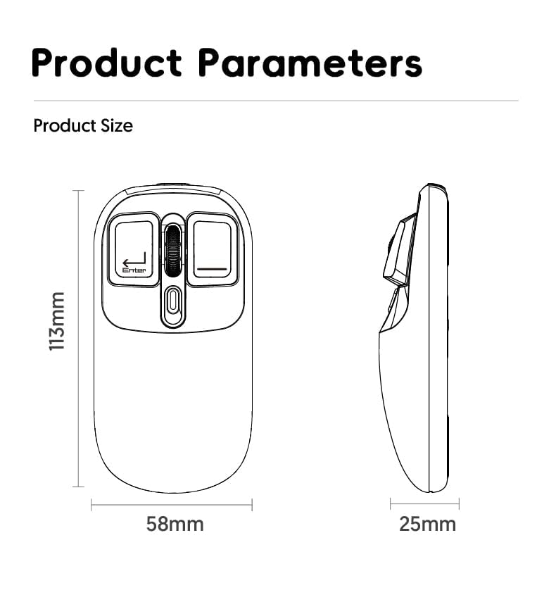 Image of ETZIN Wireless Mouse Tri-Mode 2.4GHz /BT5.0 /BT5.0Bluetooth Silent Rechargeable Mouse with USB Receiver Mouse Compatible with Laptop,PC,MacBook,Chrombook,i-Pad,Tablet EPL-1277KM