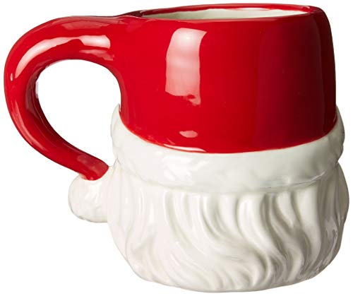 Set de 4 Mugs Cerámicos Clásicos Santa Rojo y Blanco miniatura 3
