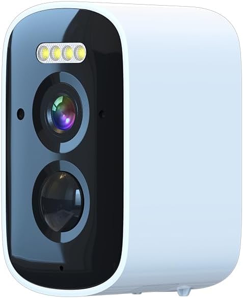 Security Cameras Wireless Outdoor, Battery Powered Home Security Cameras 2k Color Night Vision, Motion Detection Spotlight Siren Alarm, 2-Way Talk, SD/Cloud Storage, WiFi Cameras for Home Security