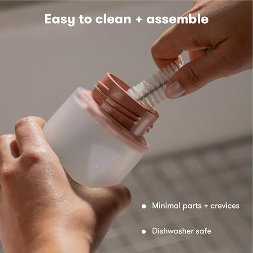 Image of Frida Mom 2-in-1 Manual Breast Pump Silicone Bottle + Replacement Lid, Milk Collector for Breastfeeding, 5oz