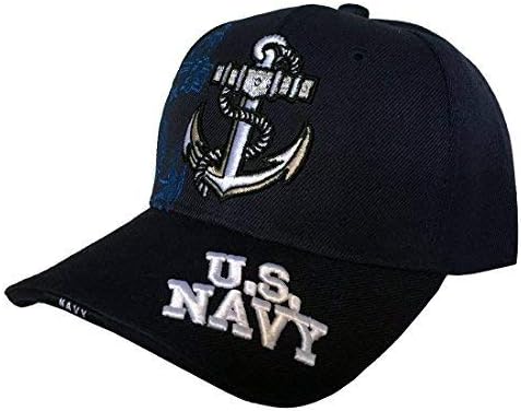 US Navy Anchor Naval Baseball 3D Embroidered Cap Hat