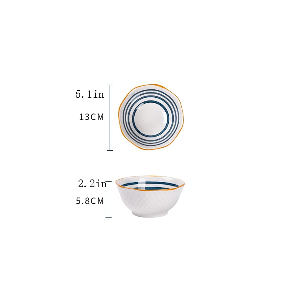 Bols à Céréales Bols de céréales Ensemble de 10 grands bols à soupe Bols céramiques Nouilles Ramen Bols Set Serving Bols for Pâte à curry Bowl Bowl pour Pâtes Salade ( Taille : 10 UK , Color : Annual