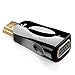 Produktbild deleyCON HDMI zu VGA Adapter mit Audio Übertragung - Kabel Adapter Stecker HDMI-Stecker zu VGA-Buchse 3,5mm Klinke Audio Buchse Vergoldete Kontakte für TV Beamer Computer Laptop Notebook