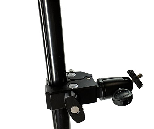 iShot Pro Heavy Duty Bike Pipe Bar Pole Super Clamp Mount All Metal 360° Swivel Ball 1/4 20 Threaded for Cameras, Speakers, GoPro, iPhone Mounts, iPad Mounts, GPS Units, Flash, LED Lighting and More - Thumbnail 3