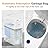 MOPALL Automatic Motion Sensor Bathroom Trash Can with Lid, 3 Gal Touchless Trash Can Auto-Adsorption Garbage Can, Slim Smart Trash Bin Waterproof Waste Basket for Bedroom, Kitchen, Office, Toilet, RV