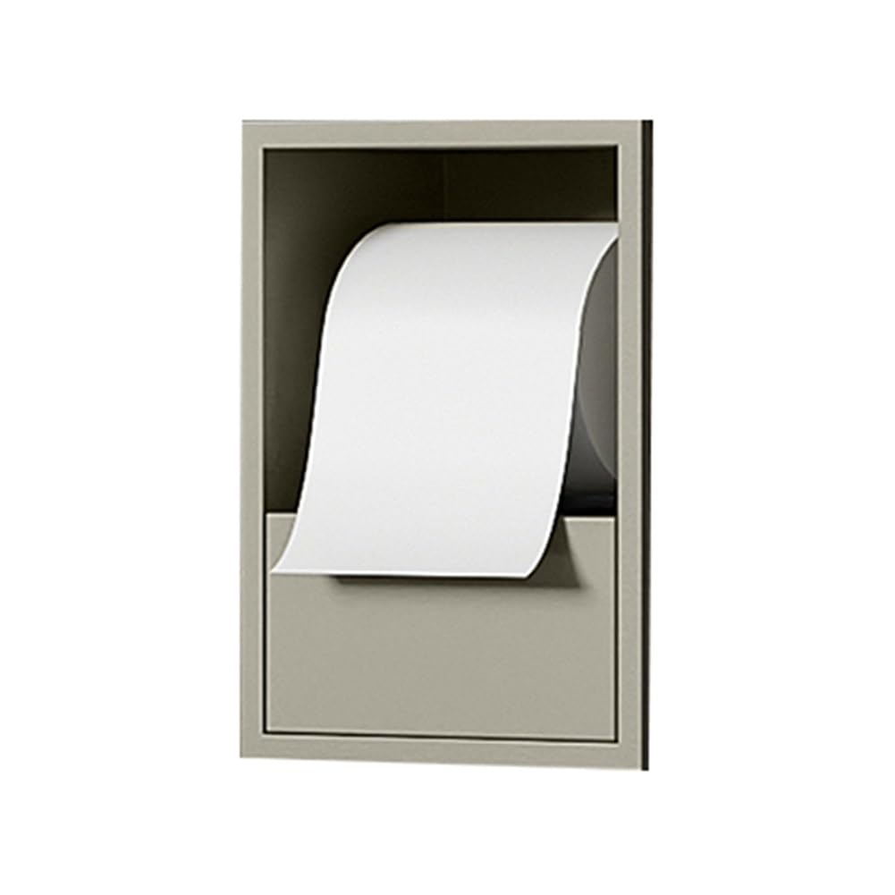 Toilette in acciaio inox verde chiaro con porta rimovibile, 17 x 23 x 12 cm, mensola doccia leggera, ideale per il bagno Sto Solut per ambienti umidi e miglioramento della casa